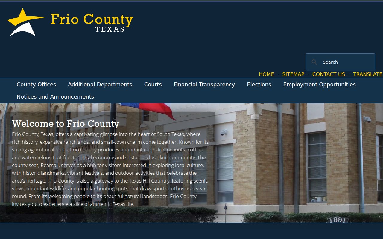 Frio County court docket courthouse navigation